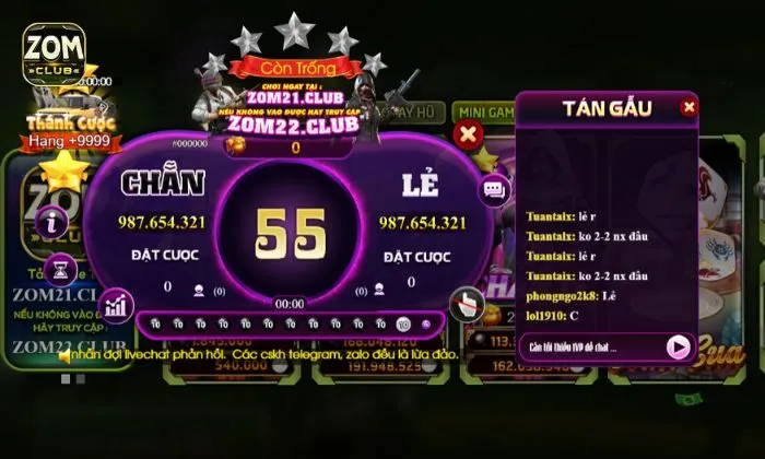 Chẵn lẻ Zomclub Trải nghiệm cá cược Chẵn lẻ đỉnh cao tại nhà cái Zomclub